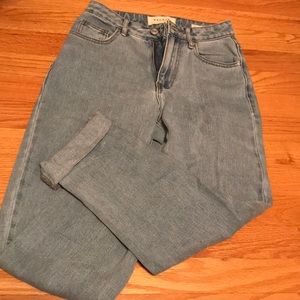 PacSun high waist light wash mom jeans